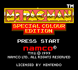 Ms. Pac-Man - Special Colour Edition (Europe) Title Screen